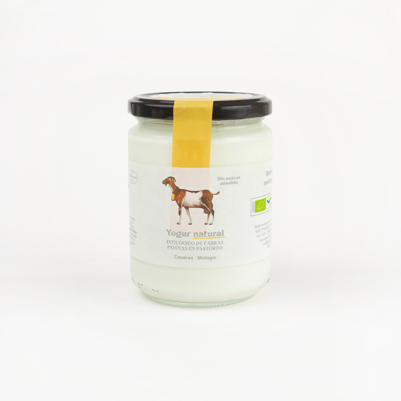 Yogur natural ecológico de cabra payoya en pastoreo