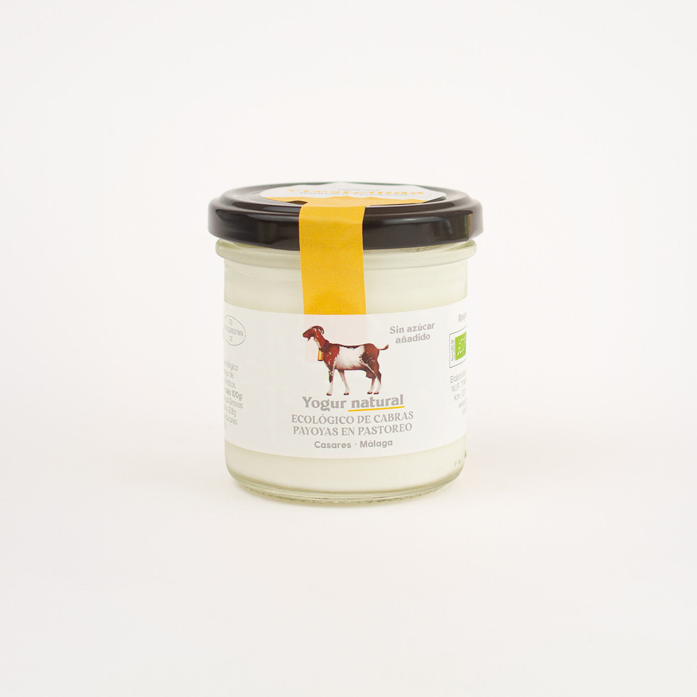 Yogur natural ecológico de cabra payoya en pastoreo